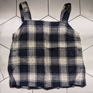 Pyne & Smith Blouse No.17 Linen tank top in Brighton Plaid - S
